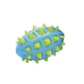 Mordedor Bola de Futebol Americano com Cravos Tex Pets Azul