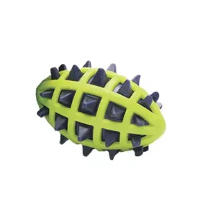 Mordedor Bola de Futebol Americano com Cravos Tex Pets Verde - Único