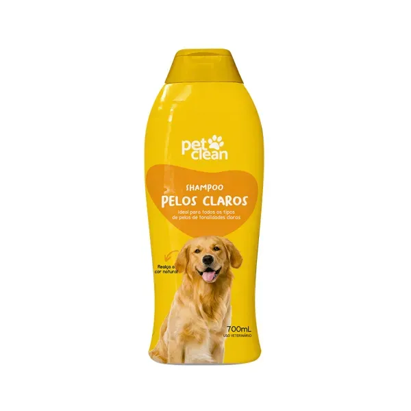 Shampoo e Condicionador Pelos Claros Pet Clean 700 ml