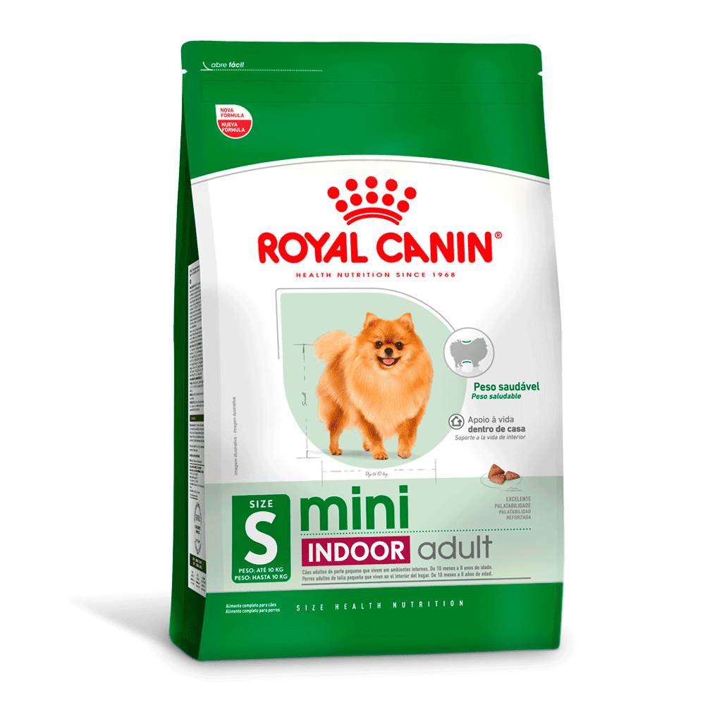 Ração Royal Canin Mini Indoor Adult Cães Adultos - 1kg