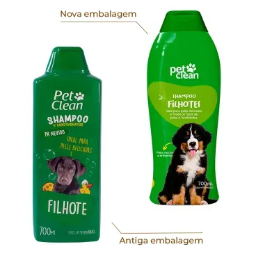 Shampoo-2-em-1-Filhotes-Pet-Clean-700-ml-foto-da-embalagem-antiga-e-nova