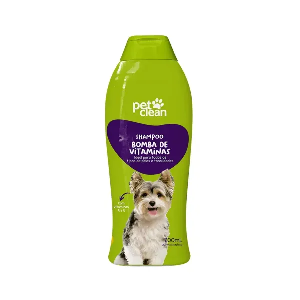 Shampoo para Cães e Gatos Bomba de Vitaminas Pet Clean 700ml