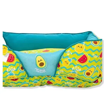 Detalhes-da-frente-da-Cama-Fruits-Emporium-Distripet-Verde