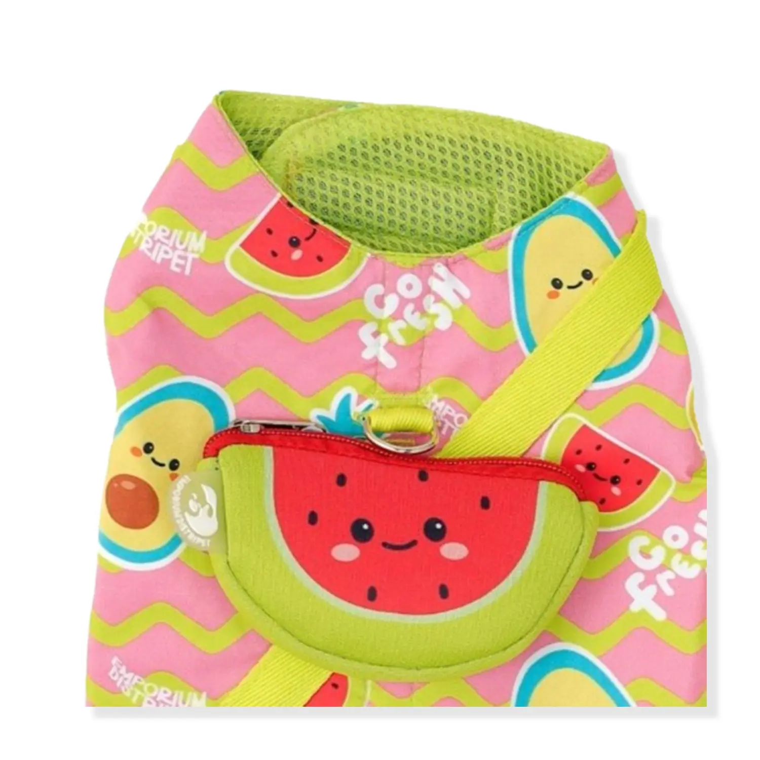 Peitoral e Guia Fruits Emporium Distripet Rosa