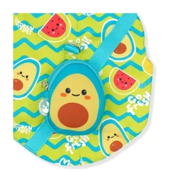 Detalhe-da-bolsinha-do-Peitoral-e-Guia-Fruits-Emporium-Distripet-Verde