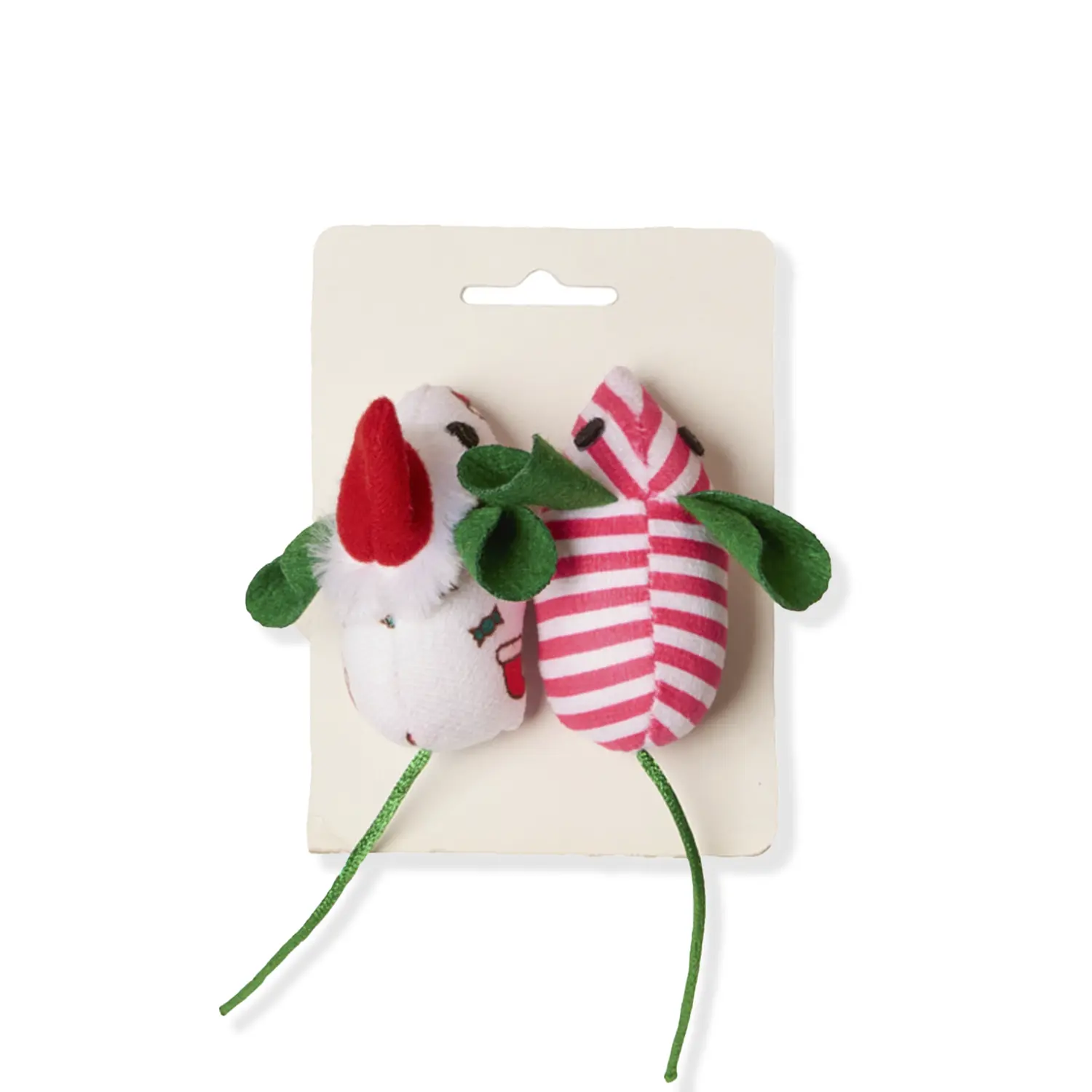 Brinquedo Ratinho de Natal Savana Pet 2 Unidades
