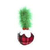 Brinquedo Bola de Natal com Penas Savana Pet