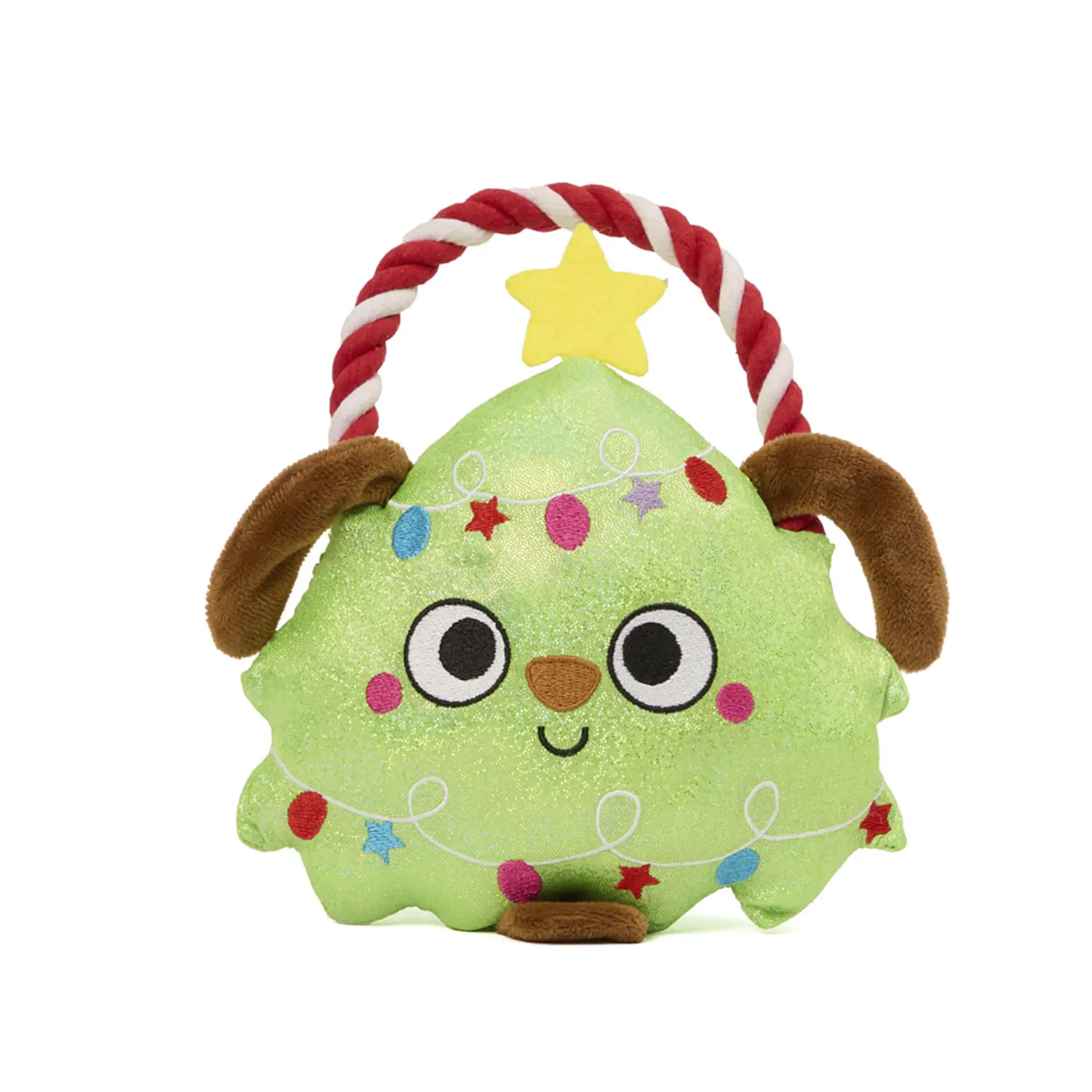 Brinquedo Pelúcia Árvore de Natal com Corda Savana Pet