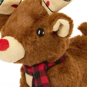 Detalhes-do-rosto-do-Brinquedo-Pelucia-Rena-Super-Luxo-Savana-Pet-