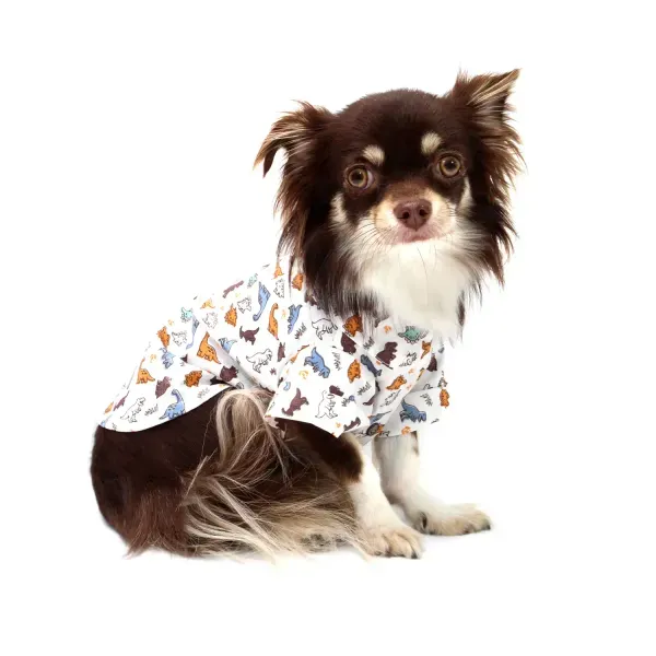 Camisa Dinossauro Bichinho Chic Bege PP