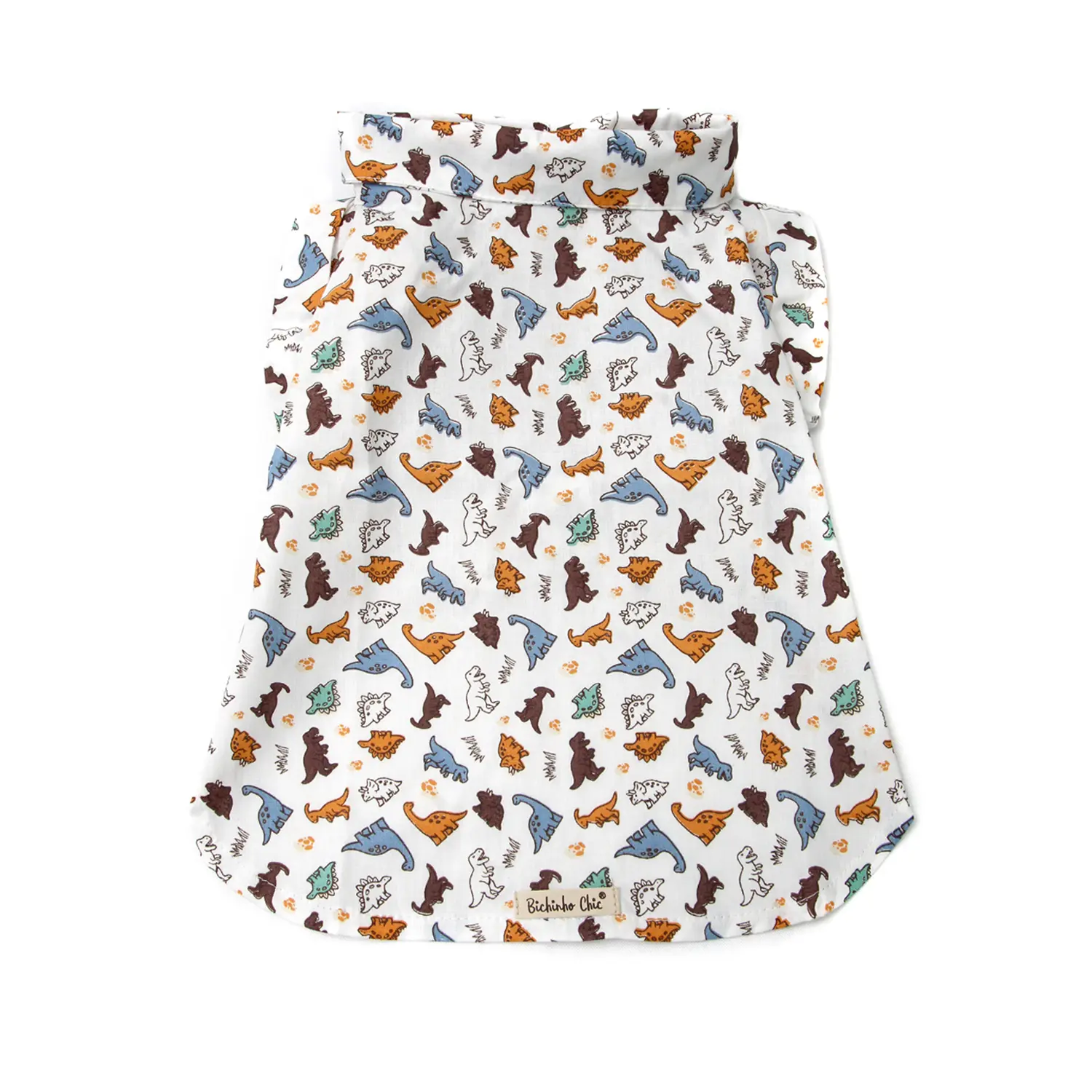 Camisa Dinossauro Bichinho Chic Bege