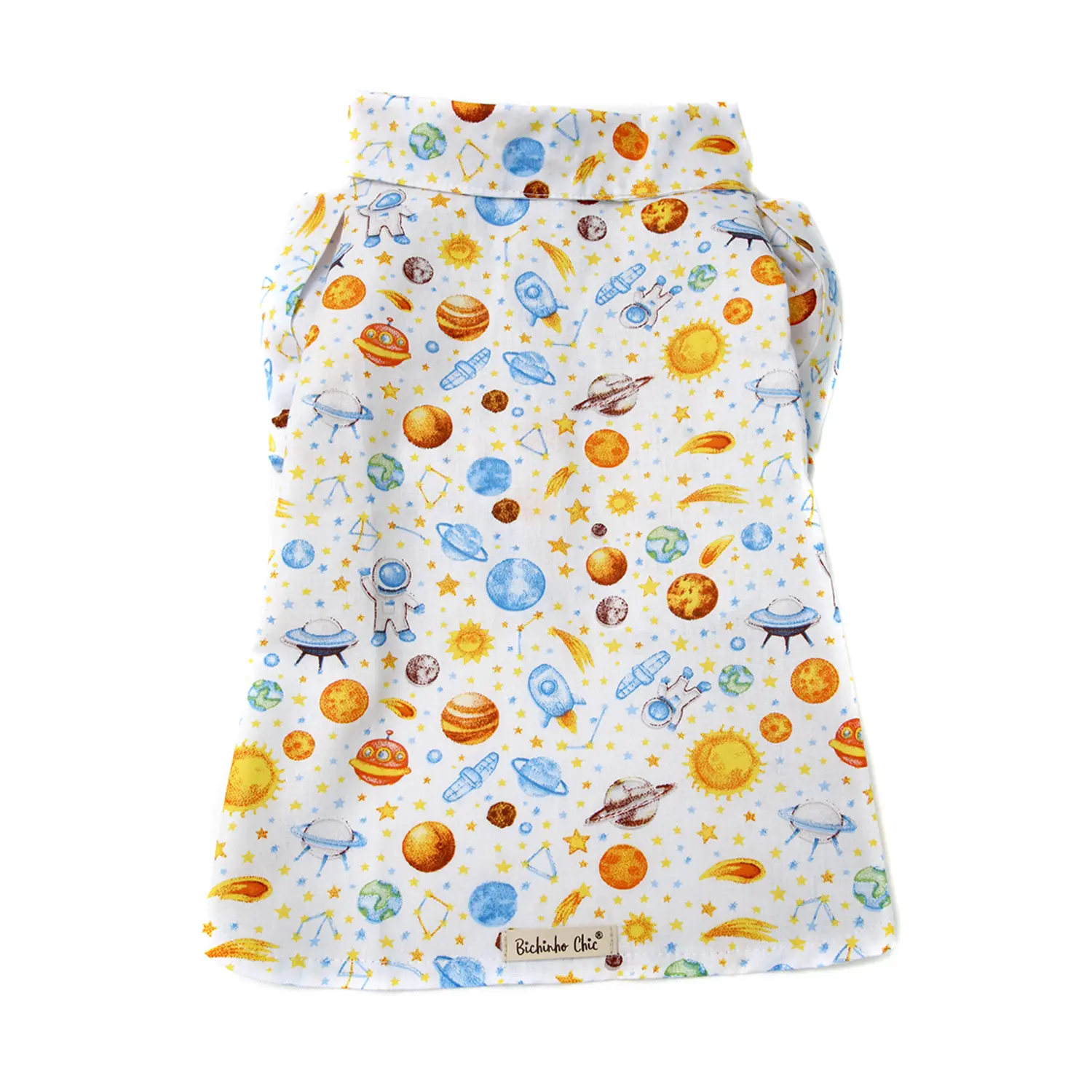 Camisa Planetas Bichinho Chic Branca