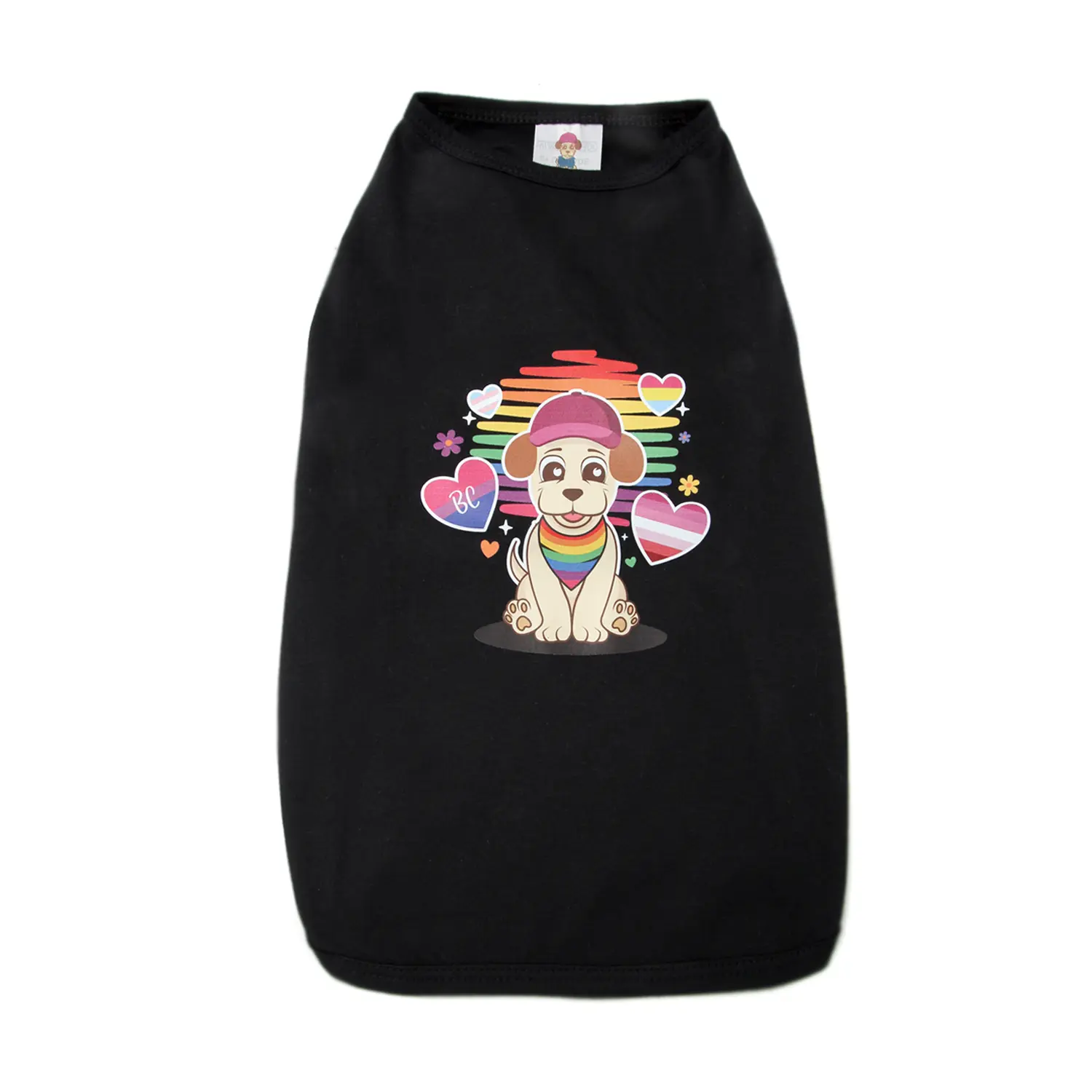 camiseta-pride-PP-preta-bichinho-chic-aberta-de-costa