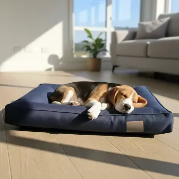 Cachorro-dormindo-na-Cama-Flat-Cordoba-Fabrica-Pet-Azul