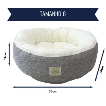 Medidas-da-Cama-Snow-para-Caes-e-Gatos-Fabrica-Pet-Cinza-tamanho-G