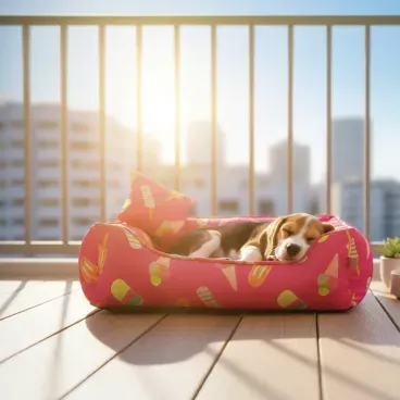 Pet-deitado-na-Cama-Sorvete-para-Caes-e-Gatos-Fabrica-Pet-Rosa