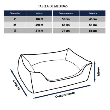 Tabela-de-medidas-dos-tamanhos-P-M-e-G-da-Cama-Sorvete-para-Caes-e-Gatos-Fabrica-Pet-Rosa
