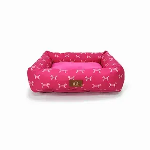 Cama Retangular Carmel Fábrica Pet Rosa