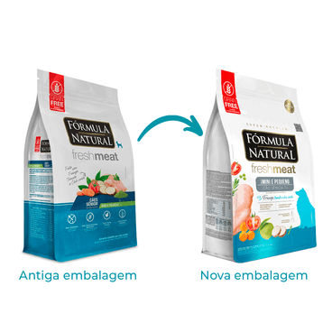 Troca-de-Embalagem-da-Racao-Formula-Natural-Fresh-Meat-Caes-Senior-Mini-e-Pequeno-Frango