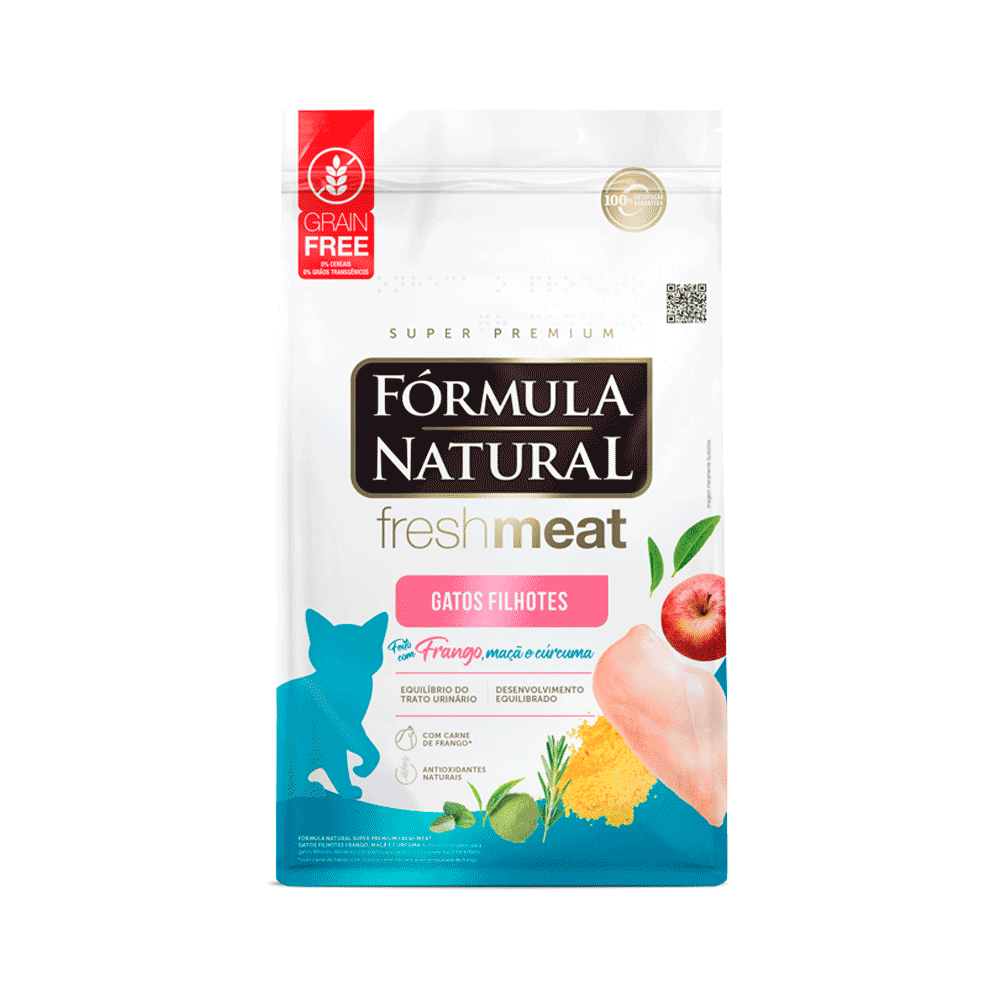 Ração Fórmula Natural Fresh Meat Gatos Filhote Frango