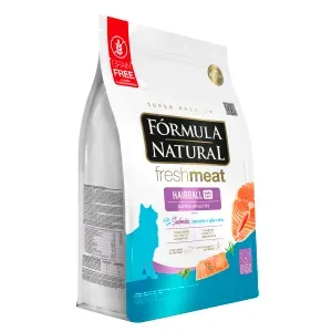 Ração Fórmula Natural Fresh Meat Hairball Gatos Salmão - 10,1kg pac. Indiv. de 505g