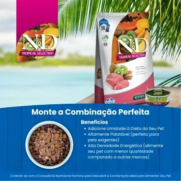 4-Racao N-D Tropical Selection para Gatos Filhotes