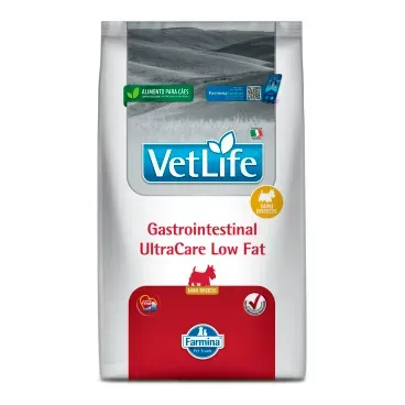 3-Racao Vet Life Gastrointestinal UltraCare Low Fat para Caes Adultos MP