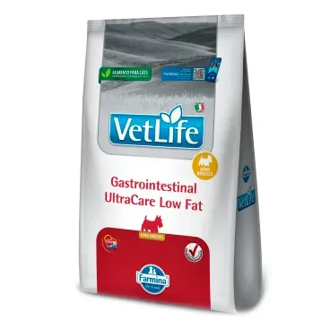 2-Racao Vet Life Gastrointestinal UltraCare Low Fat para Caes Adultos MP