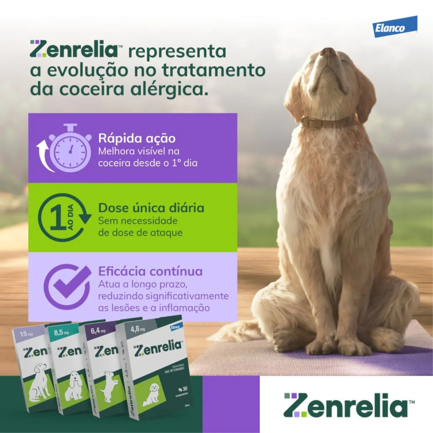 Zenrelia 8,5mg Tratamento para Coceira em Cães