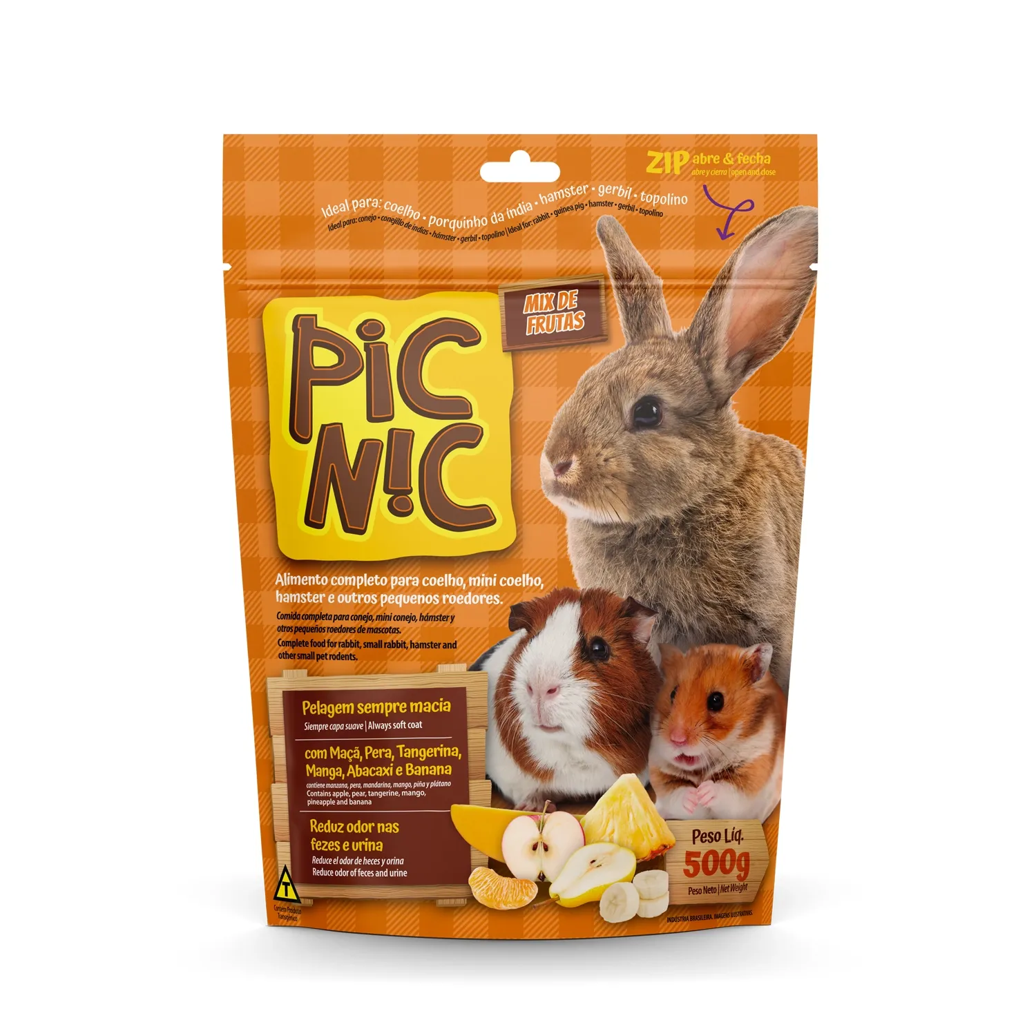 Ração para Roedores Pic Nic Zootekna Mix de Frutas