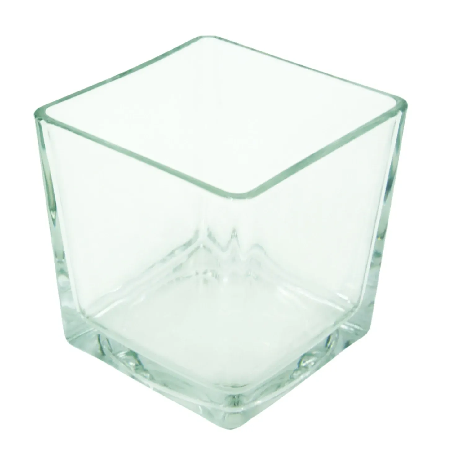 Vaso Cubo Vidro Claro Ts Brasil