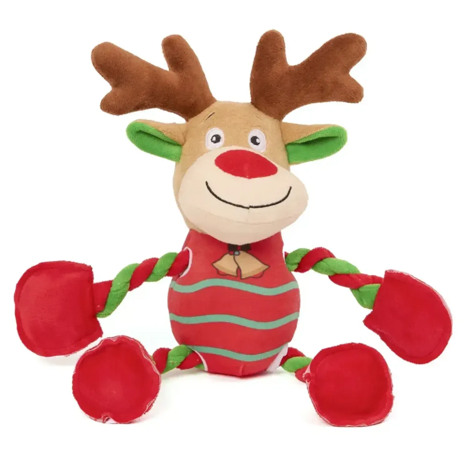 Brinquedo Pelúcia Rena com Luvas Savana Pet