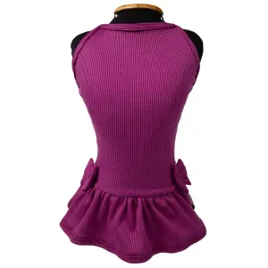 Vestido Canelado Roxo Fábrica Pet
