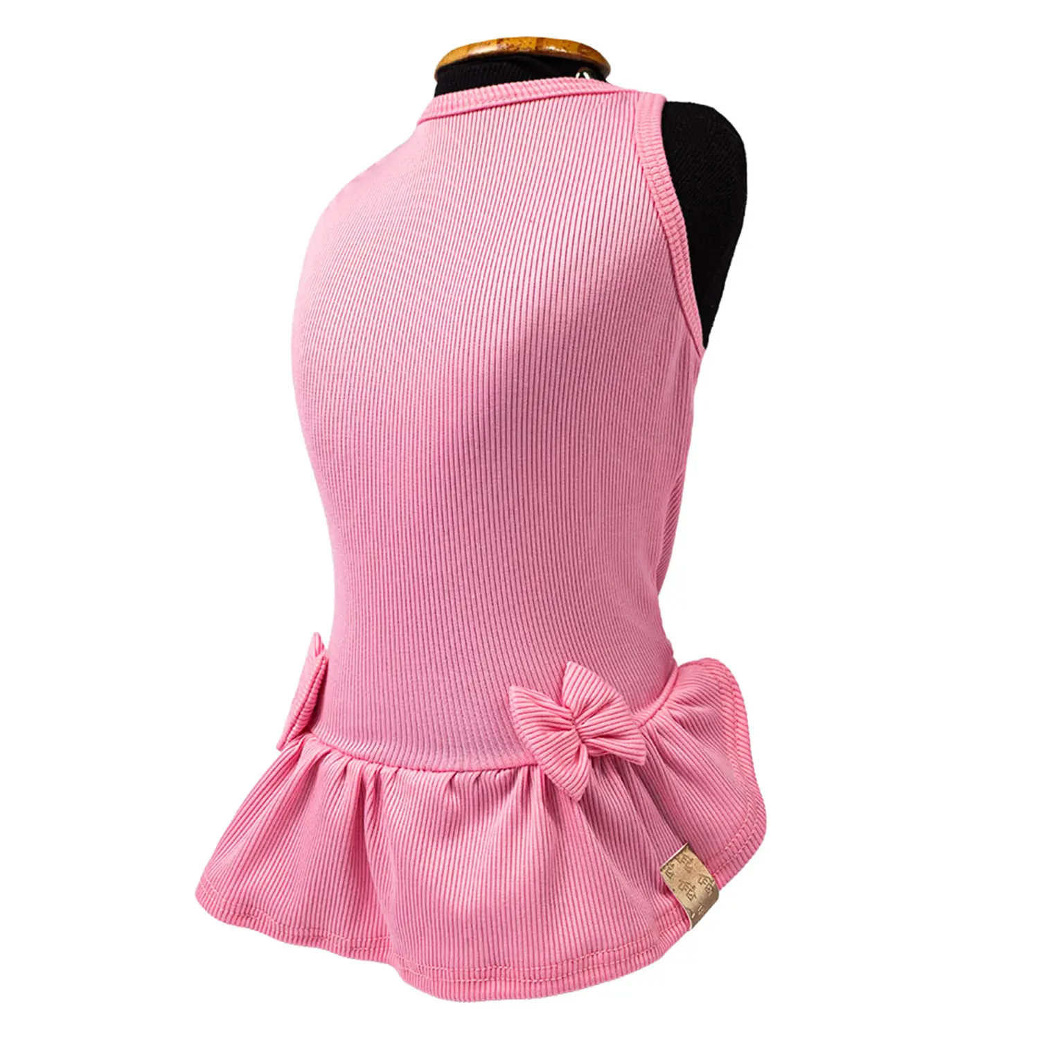 Vestido-Canelado-Rosa-Fabrica-Pet-tamanho-PP-foto-da-lateral