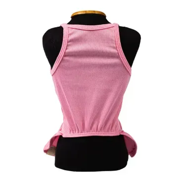 Vestido-Canelado-Rosa-Fabrica-Pet-tamanho-G-foto-da-parte-da-frente