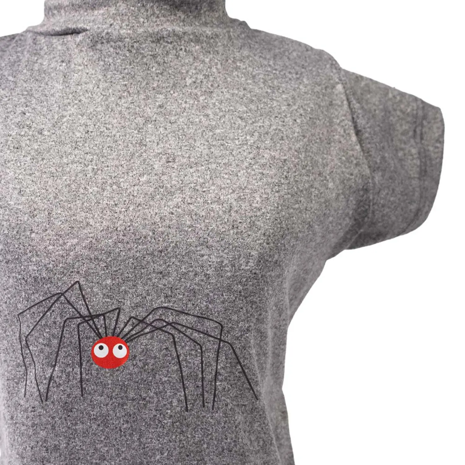 Blusa Gola Careca Aranha Cinza Fábrica Pet