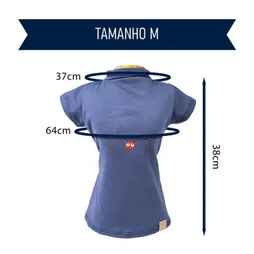 Blusa-Gola-Careca-Aranha-Fabrica-Pet-Azul-tamanho-M-foto-explicativa-do-tamanho-da-peca