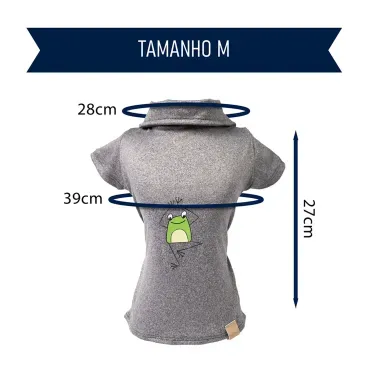 Polo-Malha-Sapo-Cinza-Fabrica-Pet-tamanho-M-foto-explicativa-do-tamanho-da-peca