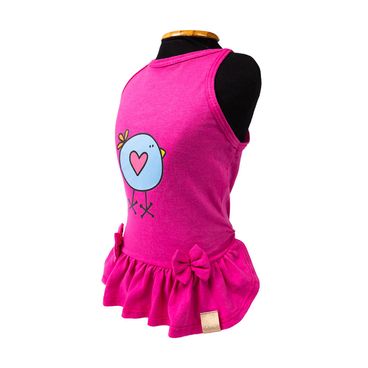 Vestido-Pintinho-Rosa-Fabrica-Pet-tamanho-M-foto-da-lateral