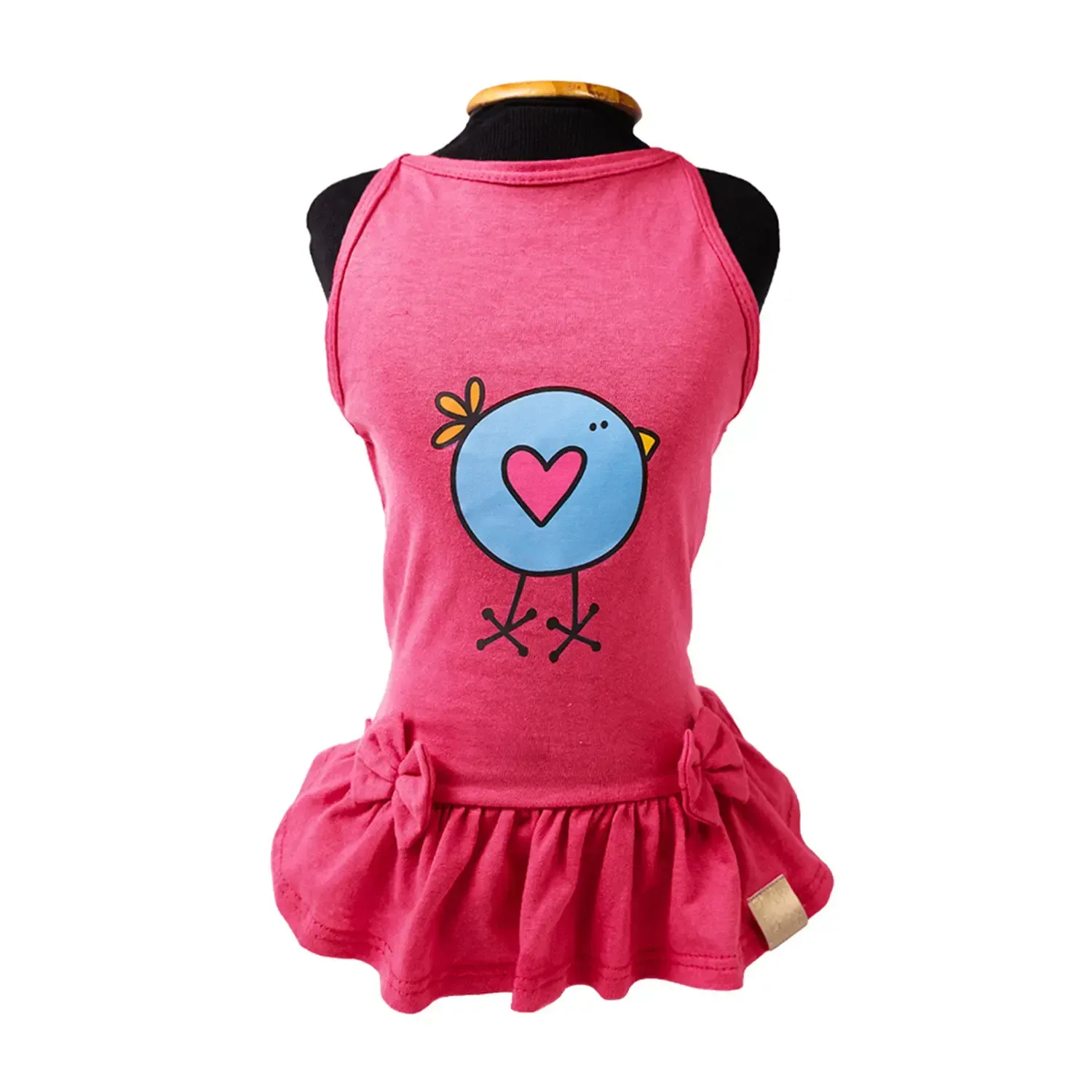 Vestido-Pintinho-Coral-Fabrica-Pet-tamanho-PP-foto-principal
