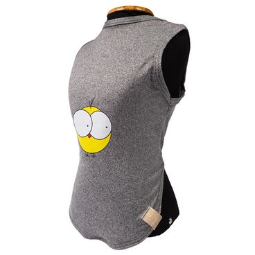 Regata-Pintinho-Cinza-Fabrica-Pet-tamanho-P-foto-da-lateral