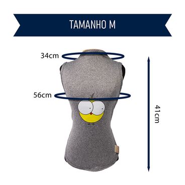 Regata-Pintinho-Cinza-Fabrica-Pet-tamanho-M-foto-explicativa-do-tamanho-da-peca