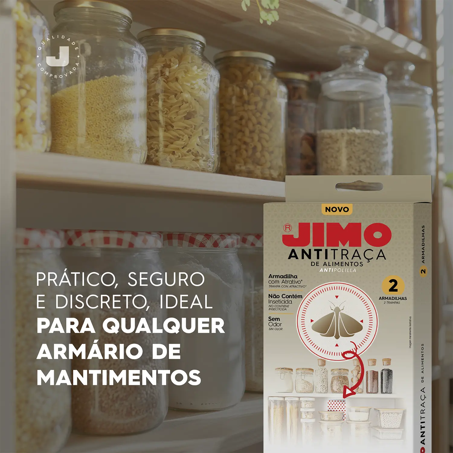 5-Jimo Antitraca de Alimentos com 2 Armadilhas