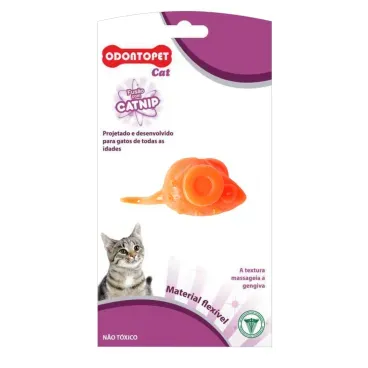 3-Brinquedo Rato com Catnip Odontopet Cat