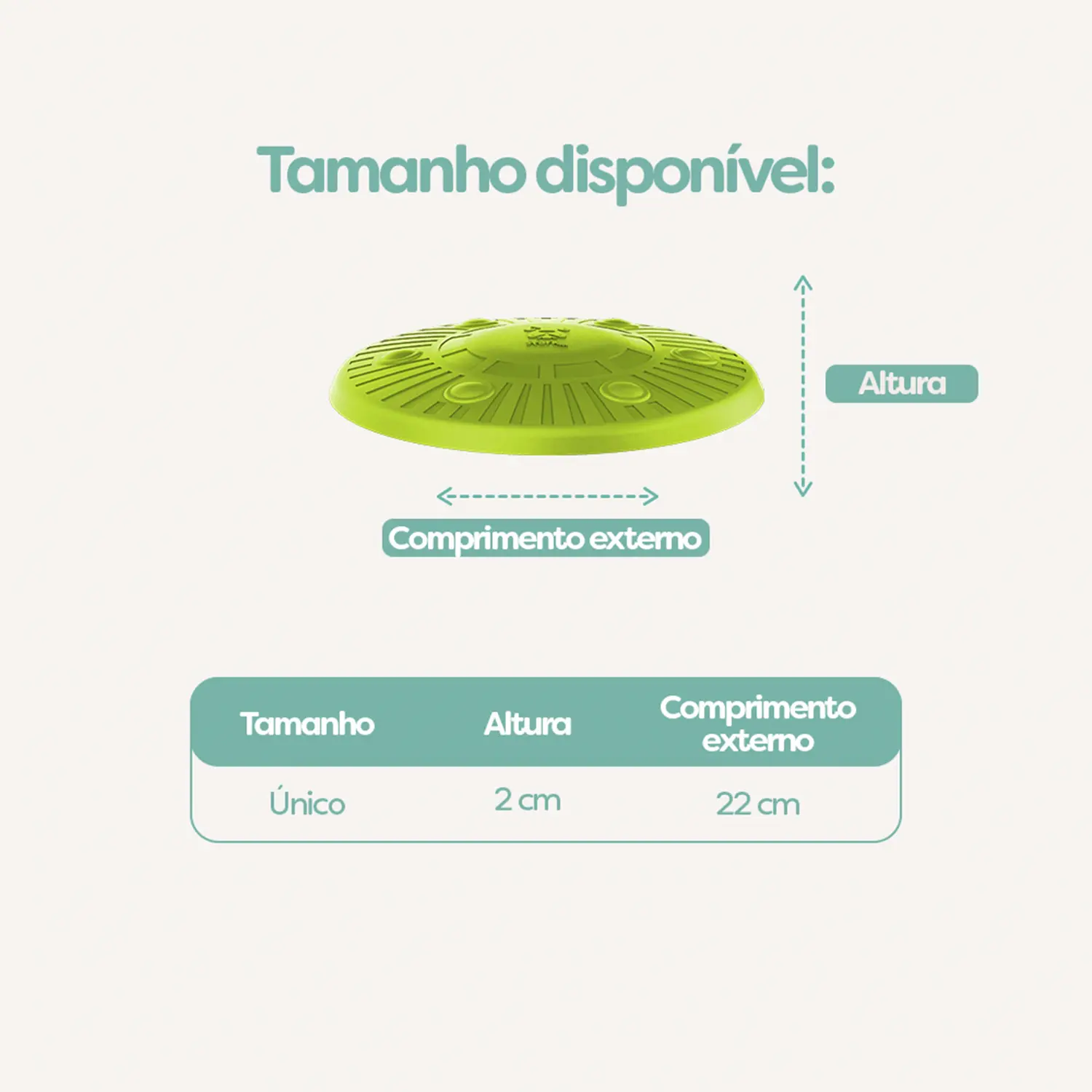 Brinquedo Fresbee Disco Voador Stark Pet Verde