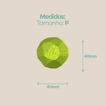 Medidas-do-Brinquedo-Bola-Macica-Rocky-Ball-Stark-Pet-Verde-tamanho-40-mm