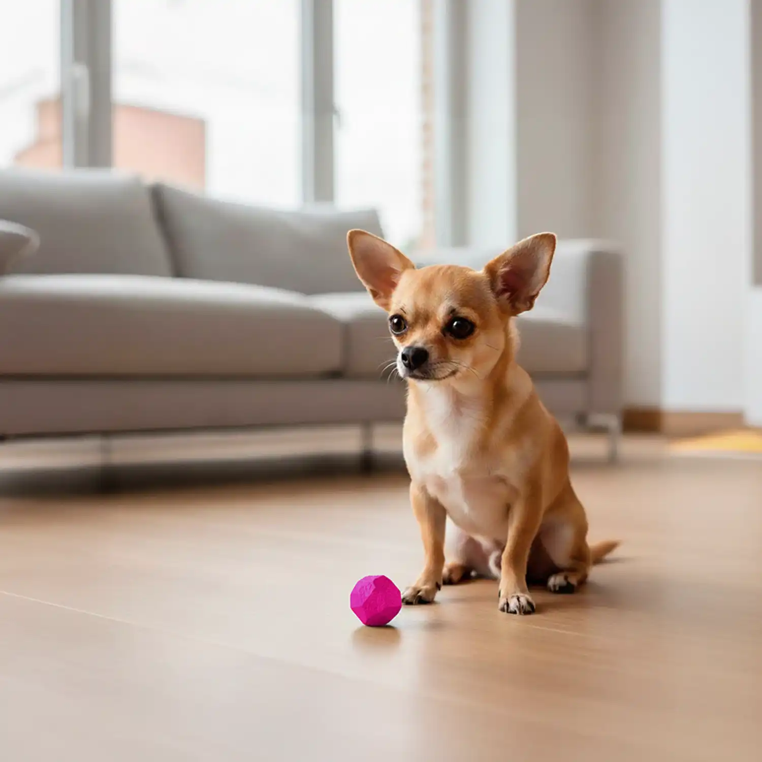 Brinquedo Bola Maciça Rocky Ball Stark Pet Rosa