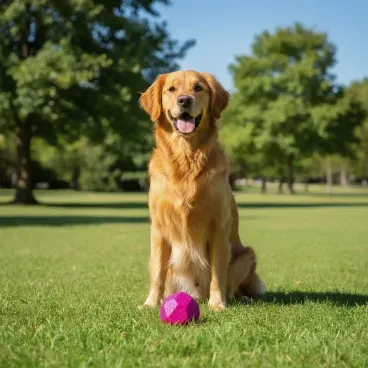 Pet-de-grande-porte-com-Brinquedo-Bola-Macica-Rocky-Ball-Stark-Pet-Rosa