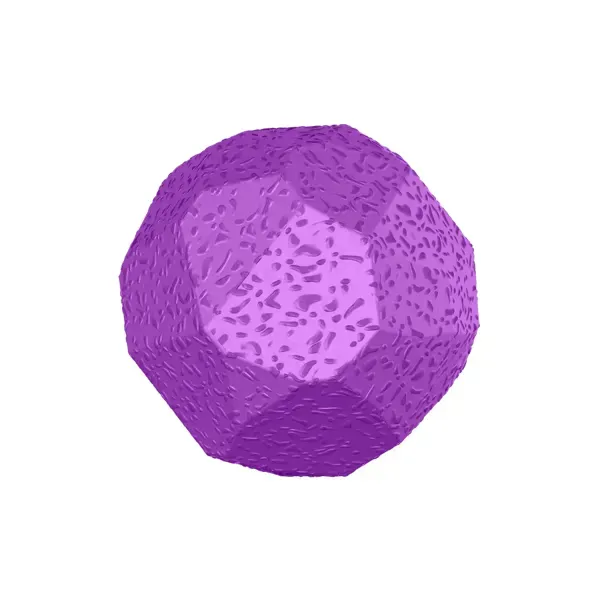 Brinquedo Bola Maciça Rocky Ball Stark Pet Roxo 70 mm