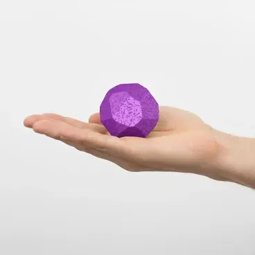 Brinquedo-Bola-Macica-Rocky-Ball-Stark-Pet-Roxo-tamanho-40mm-na-palma-da-mao